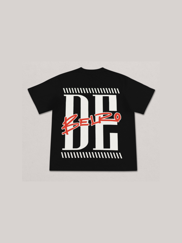 De’Belro Statement Logo Tee – Black