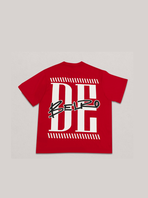 De’Belro Statement Logo Tee – Red